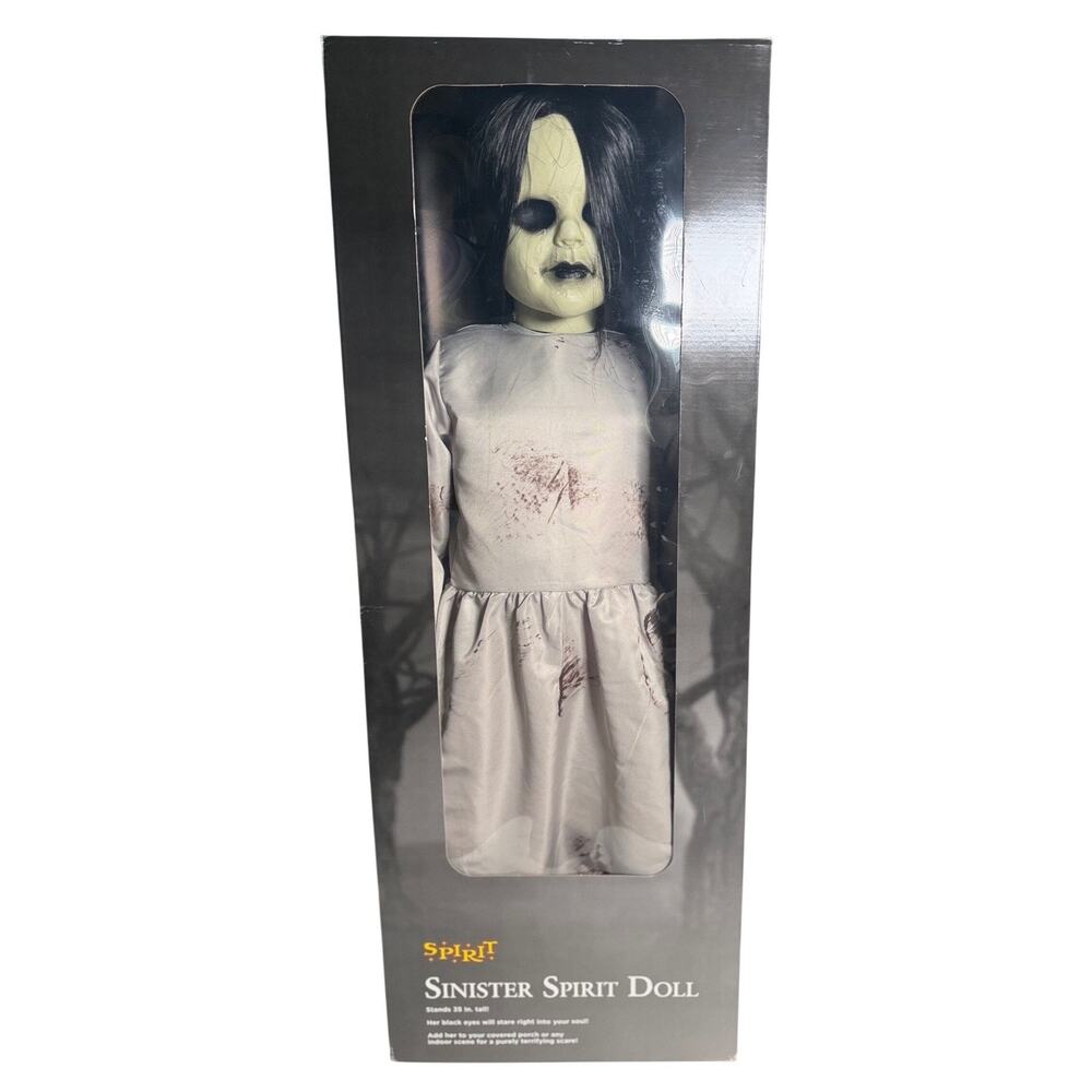 Spirit Halloween Sinister Spirit Doll 35 Inch Tall Creepy Horror Prop Decor
